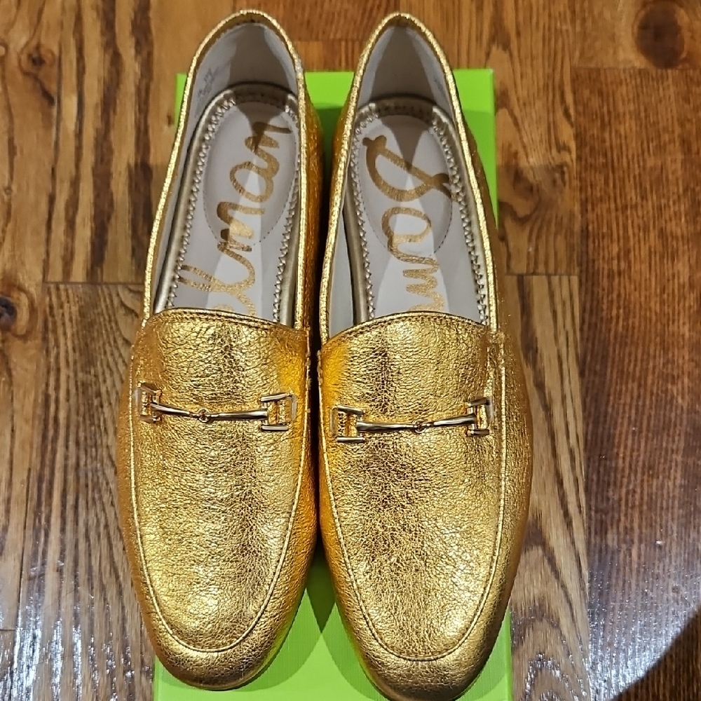 Sam Edelman Metallic Gold Loraine Loafers